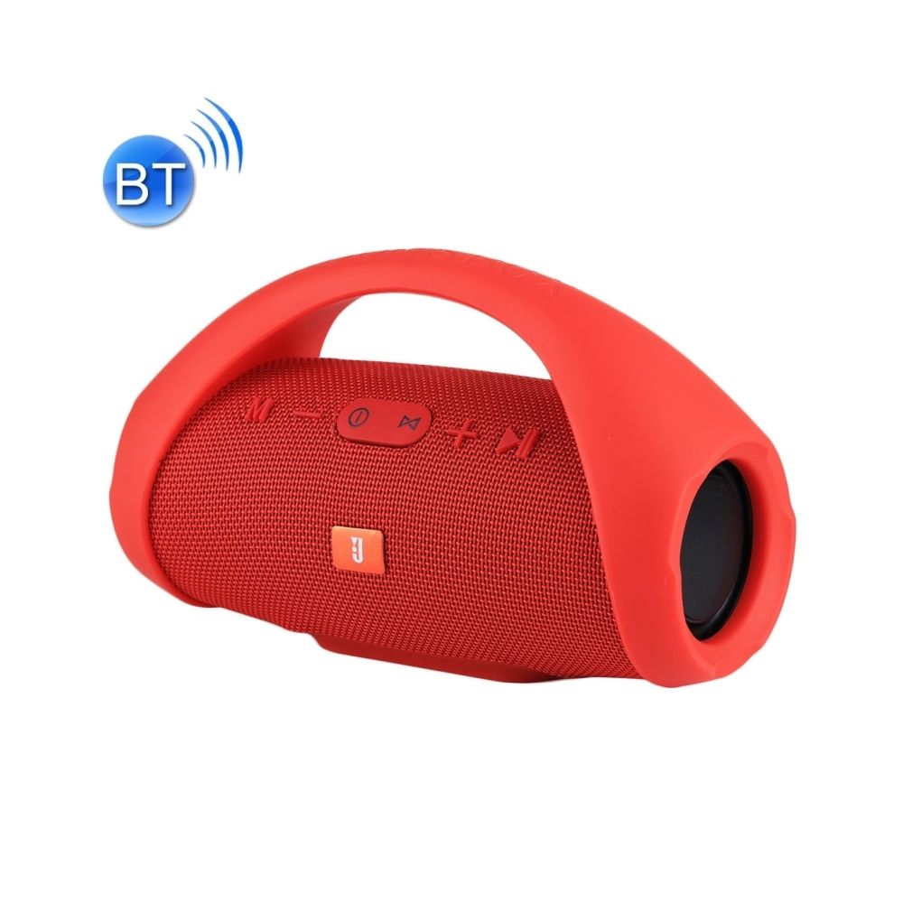 Wewoo - Enceinte Bluetooth rouge Haut-Parleur Stéréo Portable V3.0 Anti-Éclaboussures avec Poignée, Microphone Intégré, Carte TF de Soutien et AUX IN, Distance Bluetooth: 10m - Enceintes Hifi