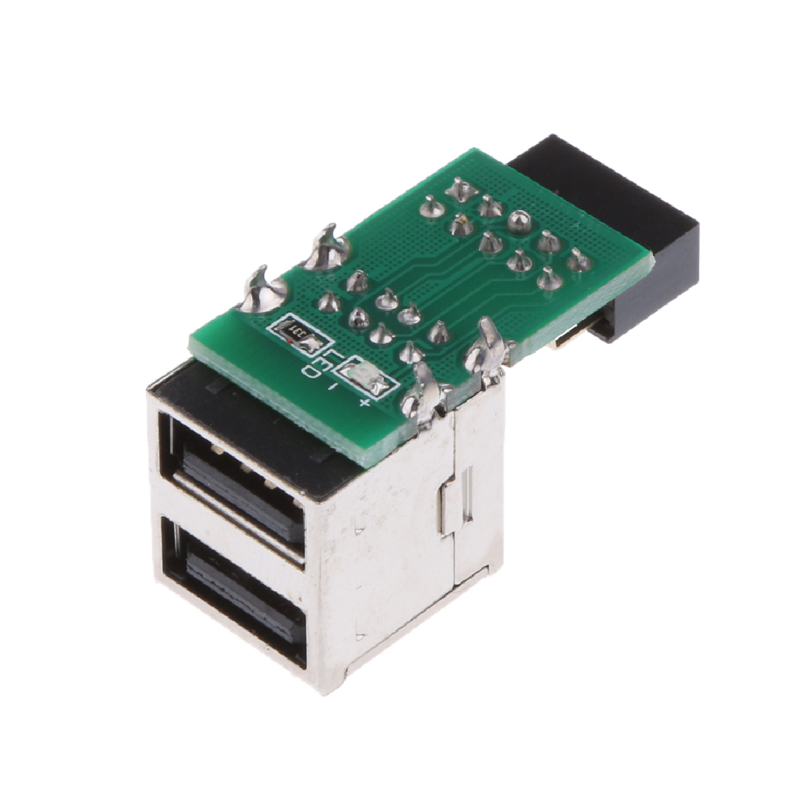 marque generique - Adaptateur D'en-tête USB2.0 9 Broches à 2 Ports - Hub