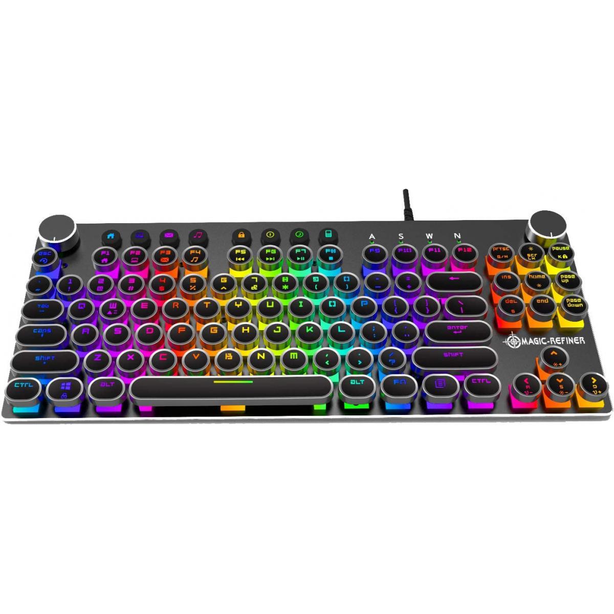 Generic - Ovegna K11 : Clavier Mécanique Magic-Refiner, Anti-ghosting 87 Touches (Qwerty) - Clavier