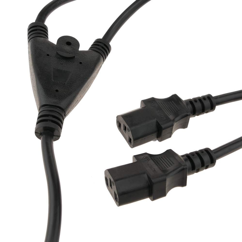Bematik - Cable d alimentation IEC-60320 1,8 m (Schuko-M/2xC13) - Accessoires alimentation