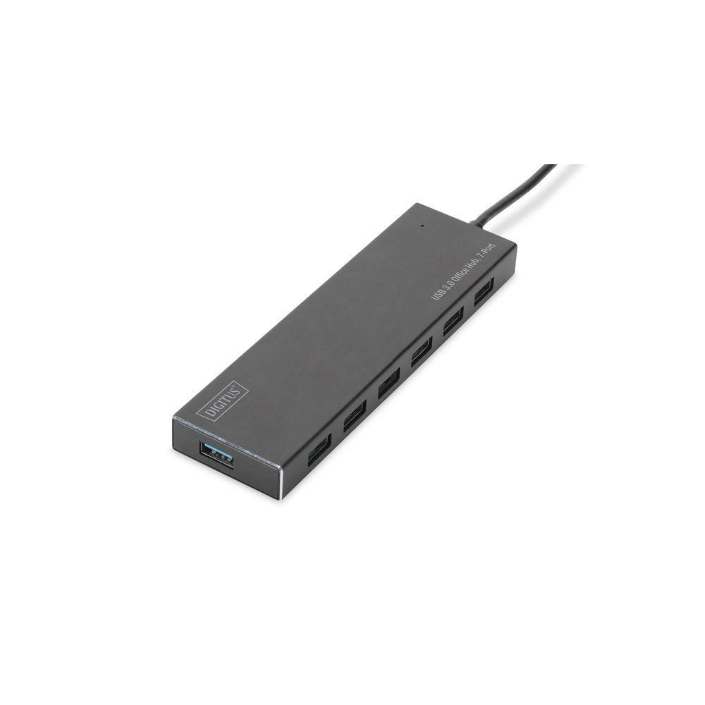 Digitus - Digitus DA-70241-1 hub & concentrateur USB 3.0 (3.1 Gen 1) Type-A 5000 Mbit/s Gris - Hub