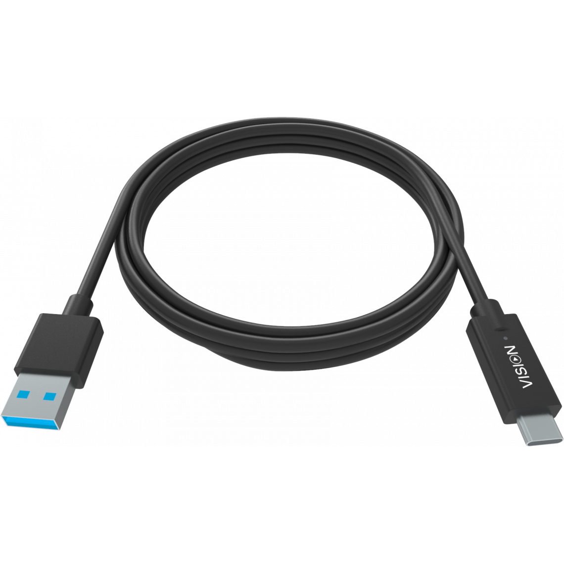 Vision - Vision TC 2MUSBCA/BL câble USB 2 m USB 3.2 Gen 1 (3.1 Gen 1) USB A USB C Noir - Hub