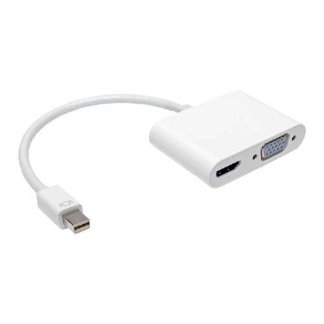 On Earz - Adaptateur On Earz Mobile Gear Mini DisplayPort vers HDMI+VGA pour Mac blanc - Onduleur