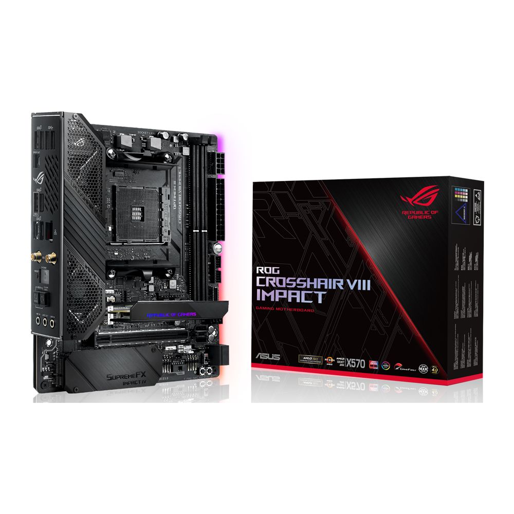 Asus - AMD X570 CROSSHAIR VIII IMPACT - Mini-DTX - Carte mère AMD