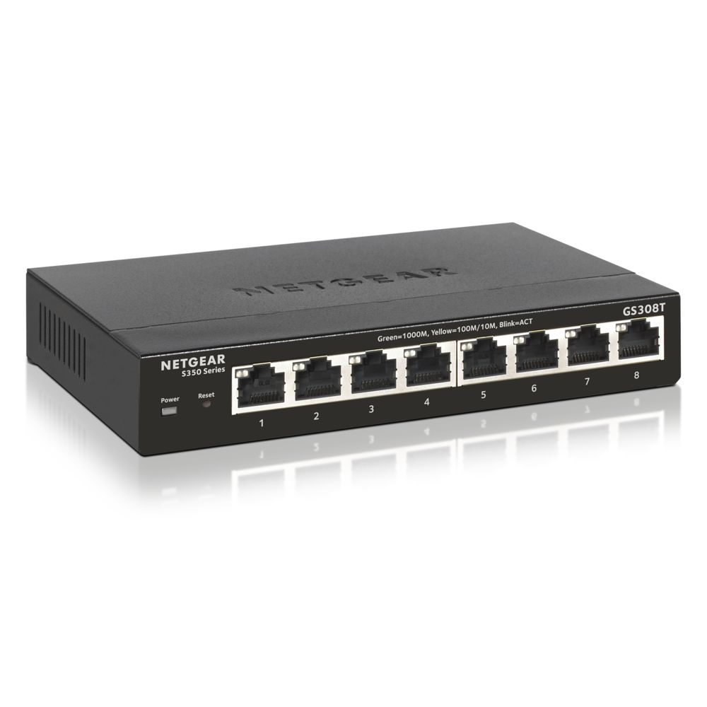 Netgear - Netgear GS308T Géré L2 Gigabit Ethernet (10/100/1000) Noir - Switch
