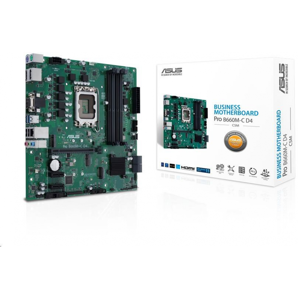 Asus - Pro B660M-C D4-CSM - Carte mère AMD