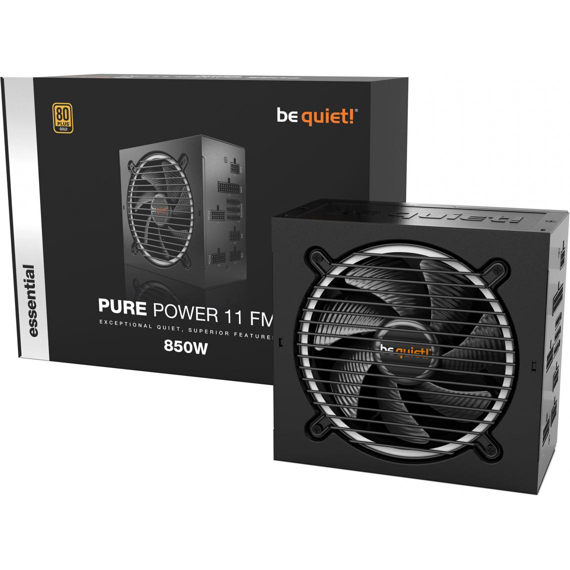 Be Quiet - Pure Power 11 FM 850W - Ventilateur Pour Boîtier