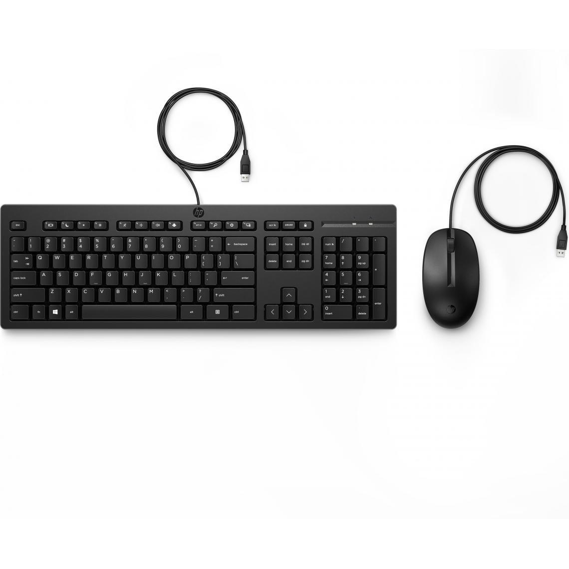 Hp - HP 225 Wired Mouse and Keyboard Combo clavier USB Noir - Clavier
