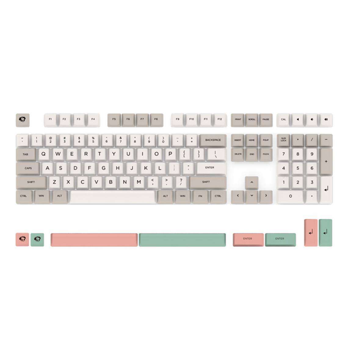 marque generique - Keycaps Key Caps Set pour clavier mécanique Keycaps Rose - Clavier