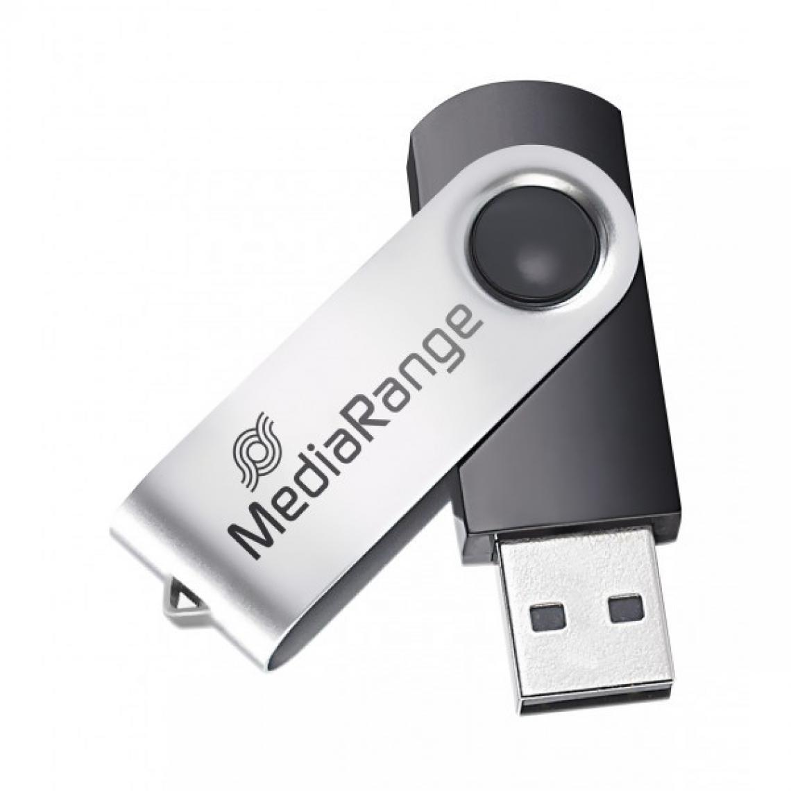 Mediarange - Clé usb 64go Mediarange 2.0 argent - Clés USB