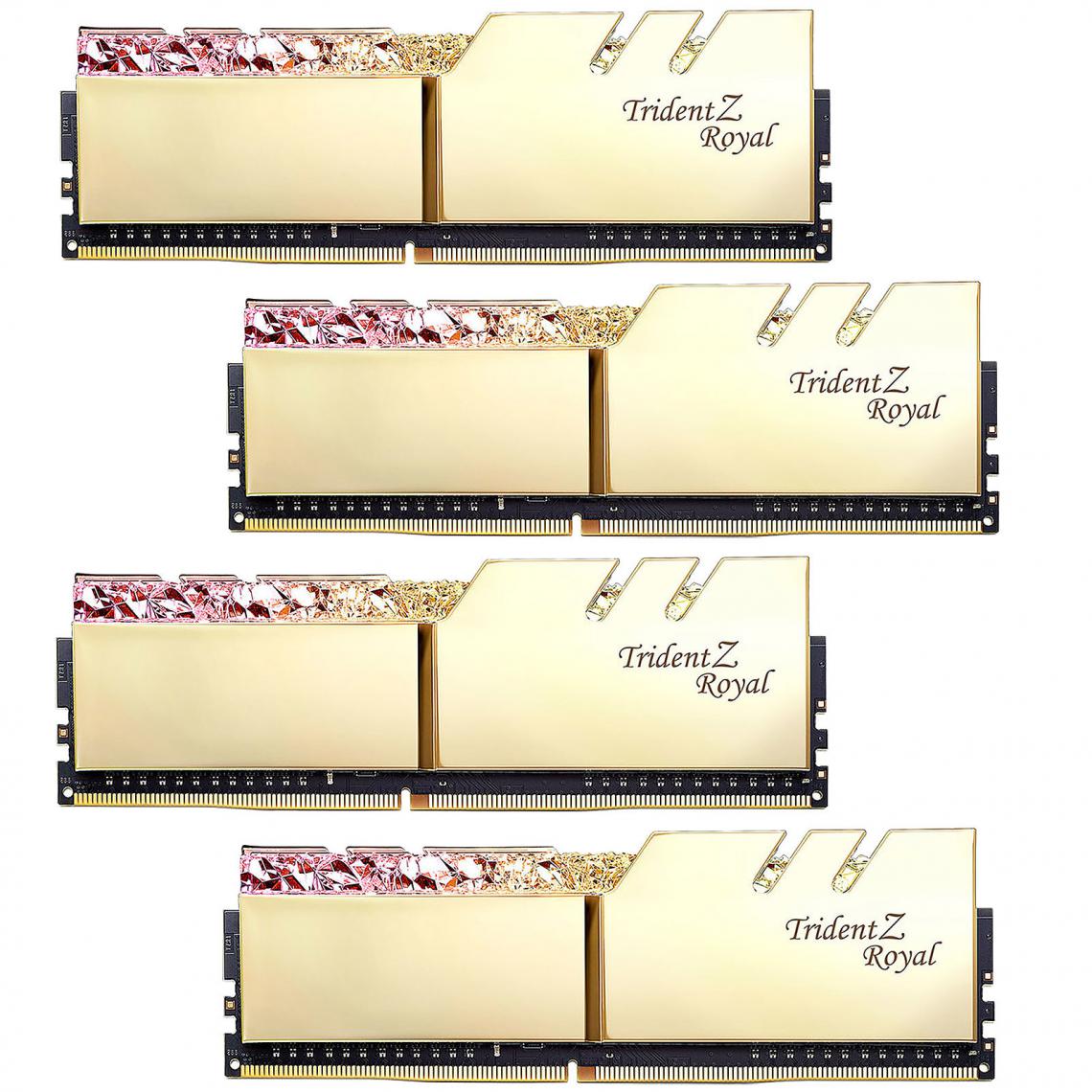 Gskill - Trident Z Royal 32 Go (4 x 8 Go) DDR4 3200 MHz CL14 - RAM PC Fixe