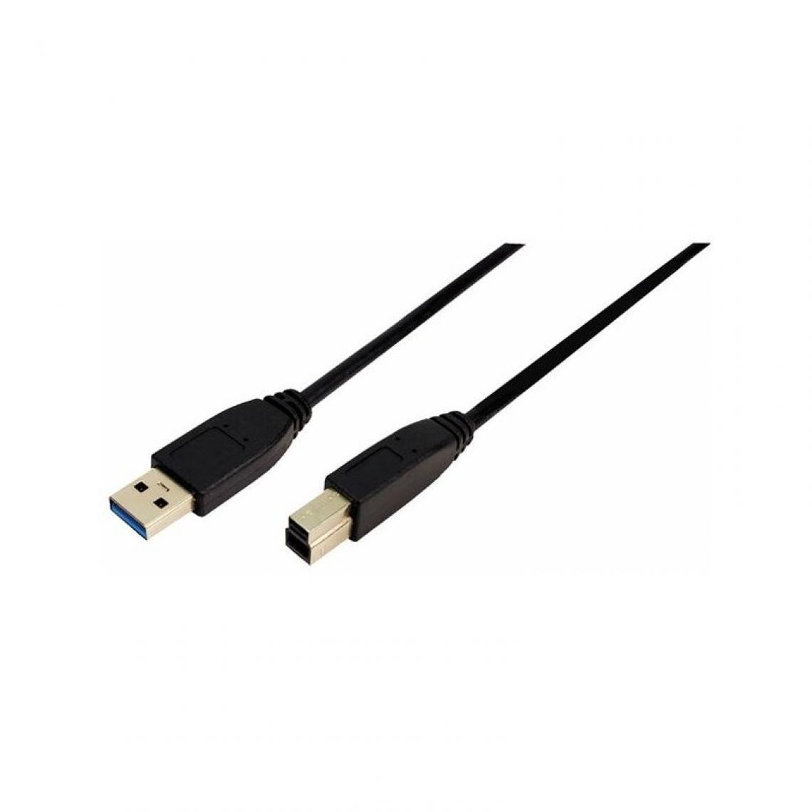 Logilink - LogiLink Câble USB 3.0, USB-A - USB-B mâle, 1 m, noir () - Hub