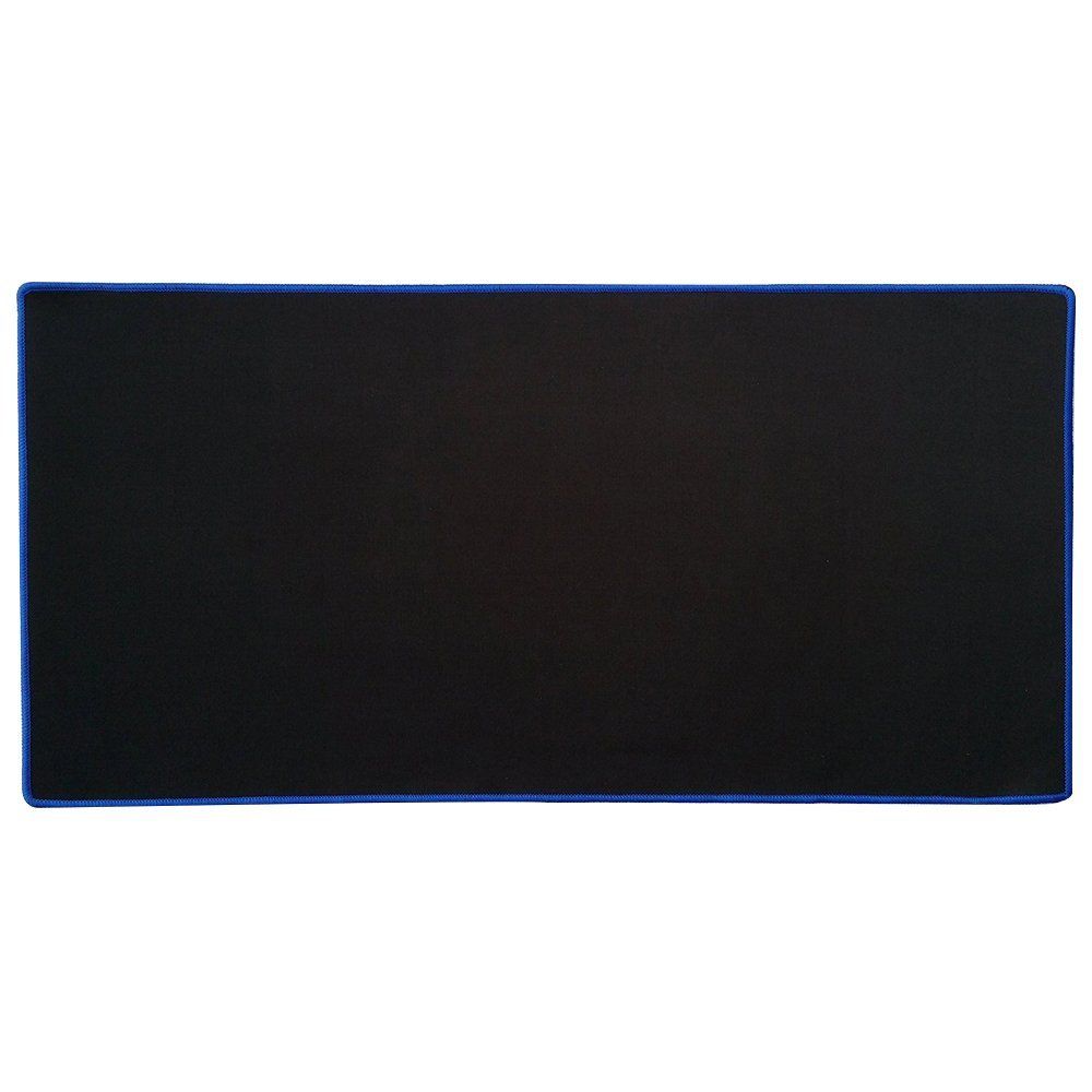 Cabling - CABLING® Tapis de souris de jeu et clavier grand format,, avec dos en caoutchouc antidérapant, 58 cm x 30 cm et 4 mm d’épaisseur - Noir contour bleu - Tapis de souris