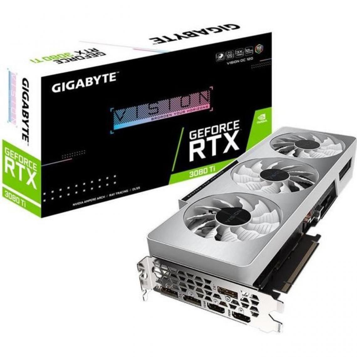 Gigabyte - GIGABYTE GeForce RTX 3080 Ti VISION OC - 12 Go - Carte Graphique NVIDIA