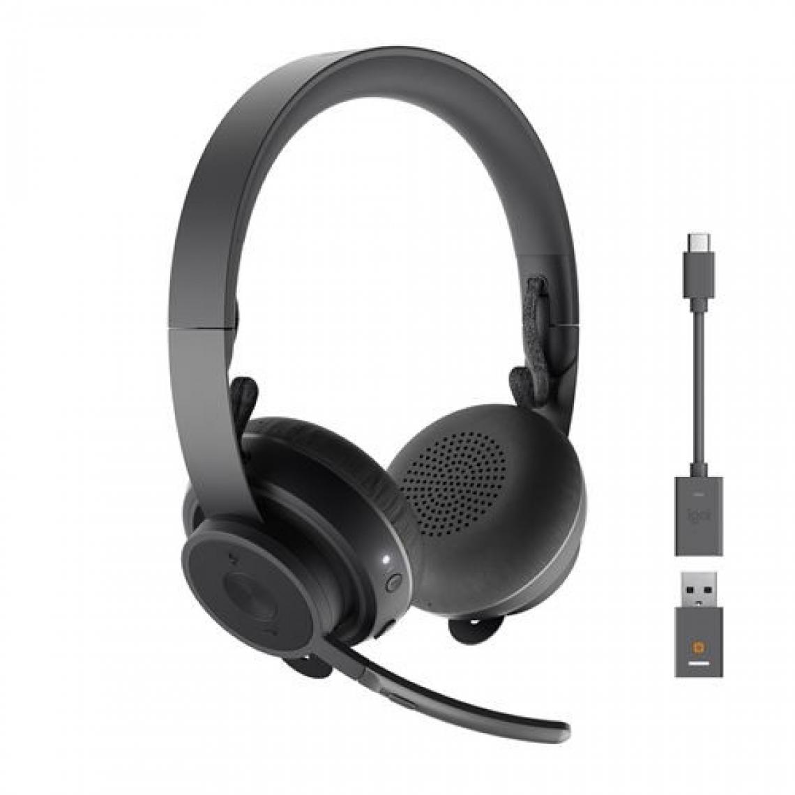Logitech - Casque à réduction de bruit Logitech Zone 900 Bluetooth Noir - Micro-Casque