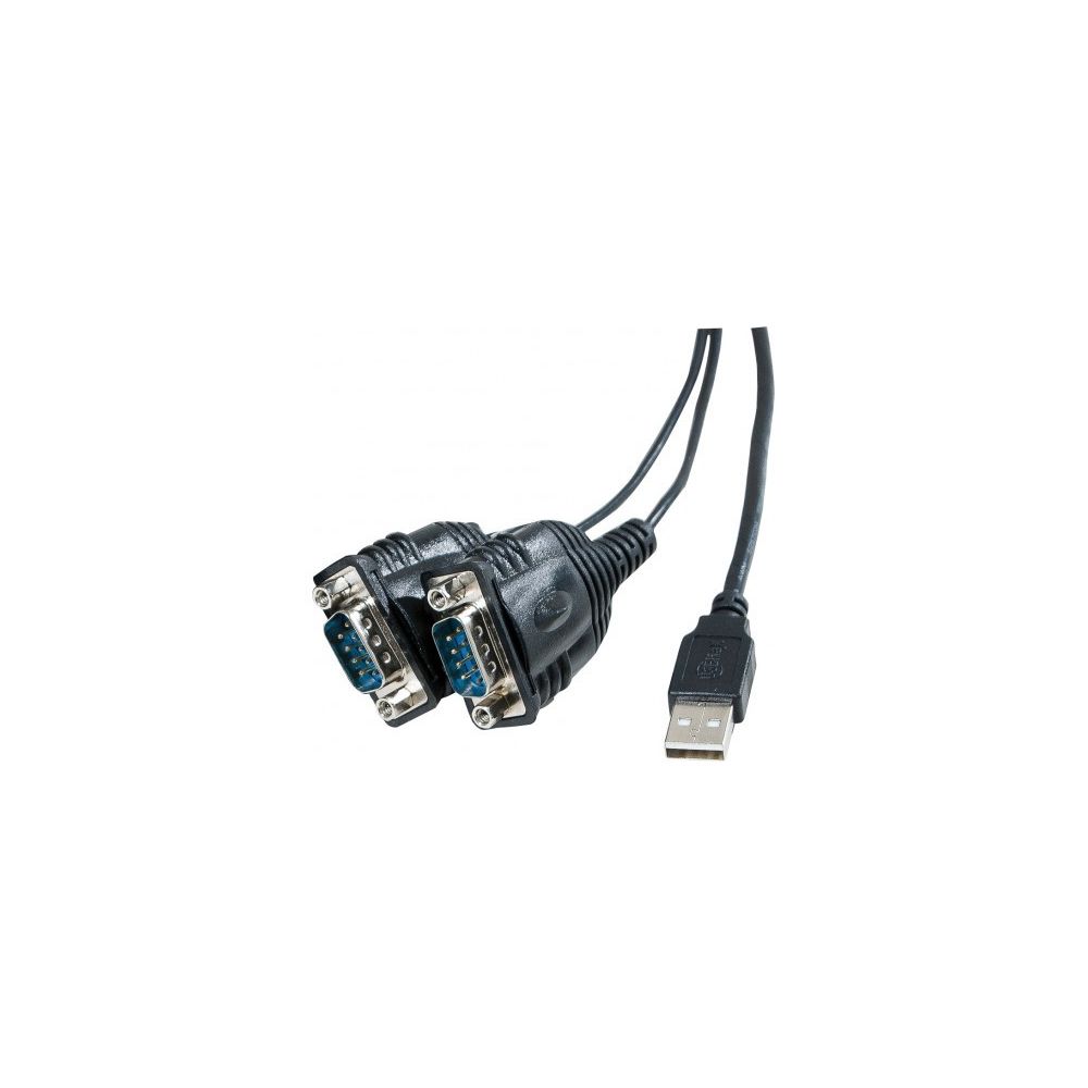 Abi Diffusion - Convertisseur USB - Serie RS232 prolific - 2 ports DB9 - Hub