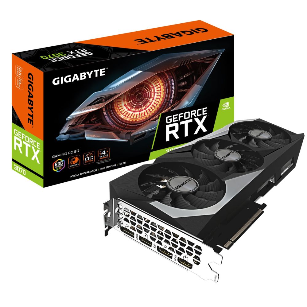 Gigabyte - GeForce RTX™ 3070 GAMING OC - Triple Fan - 8Go - Carte Graphique NVIDIA