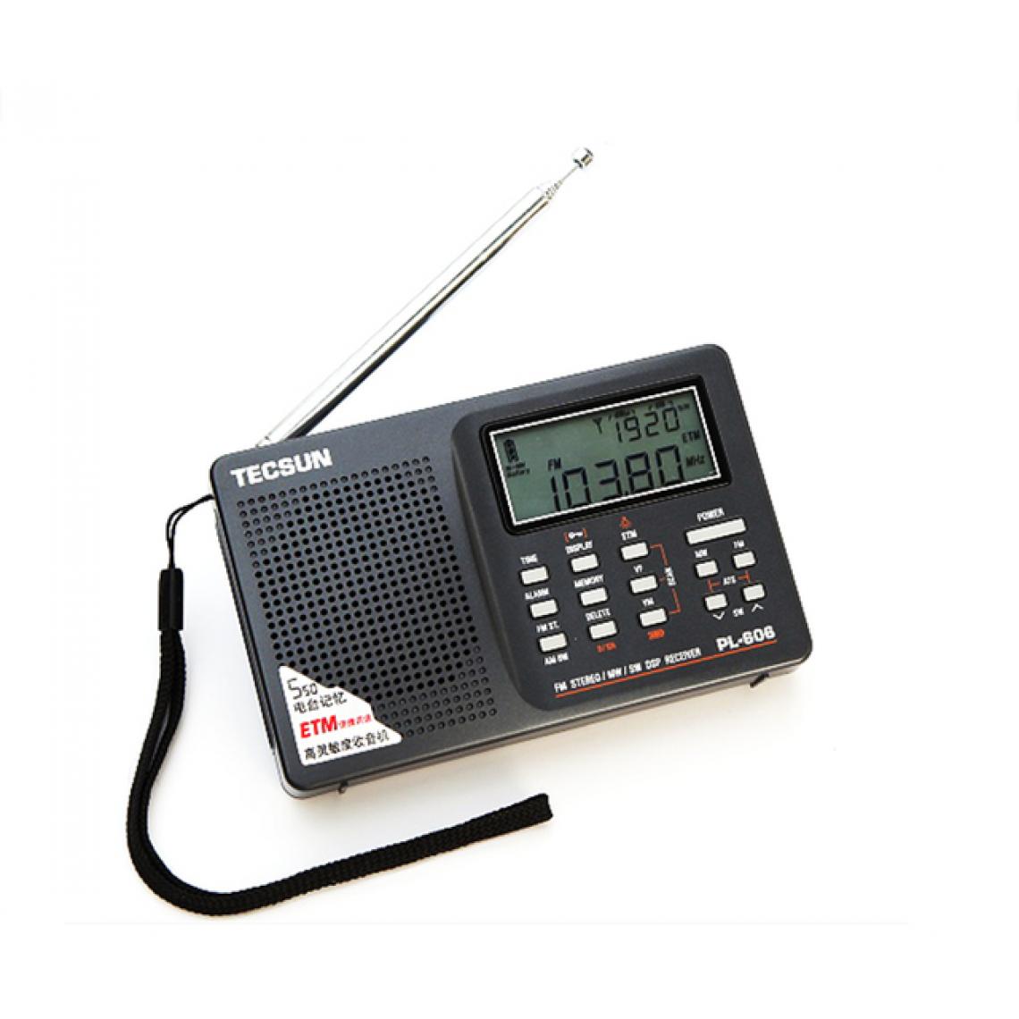 Universal - Récepteur numérique PLL FM stéréo/ondes longues/ondes moyennes DSP léger pour les appels téléphoniques des personnes âgées Rechargeable | PL-606 | Récepteur PLL - Radio