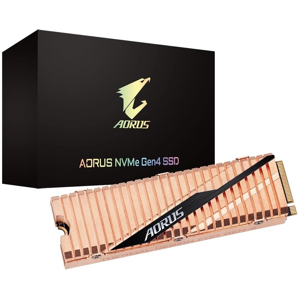 Gigabyte - AORUS Gen4 - 500 Go - M.2 2280 - PCI-Express 4.0 x4, NVMe 1.3 - SSD Interne