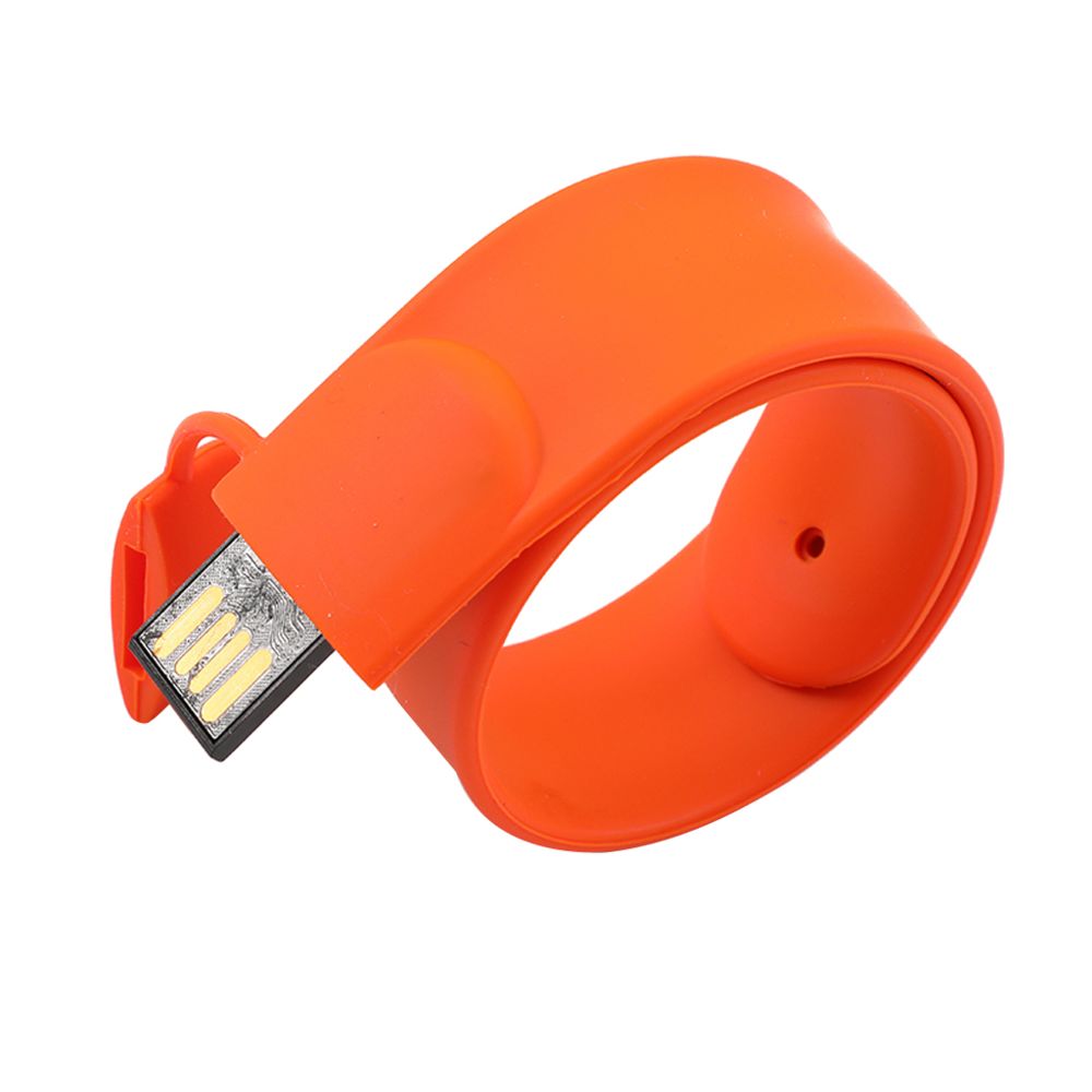 marque generique - Magic Wrist Flash Drive Memory Stick Pliez le stockage du pouce Stick Orange 32 Go - Clés USB
