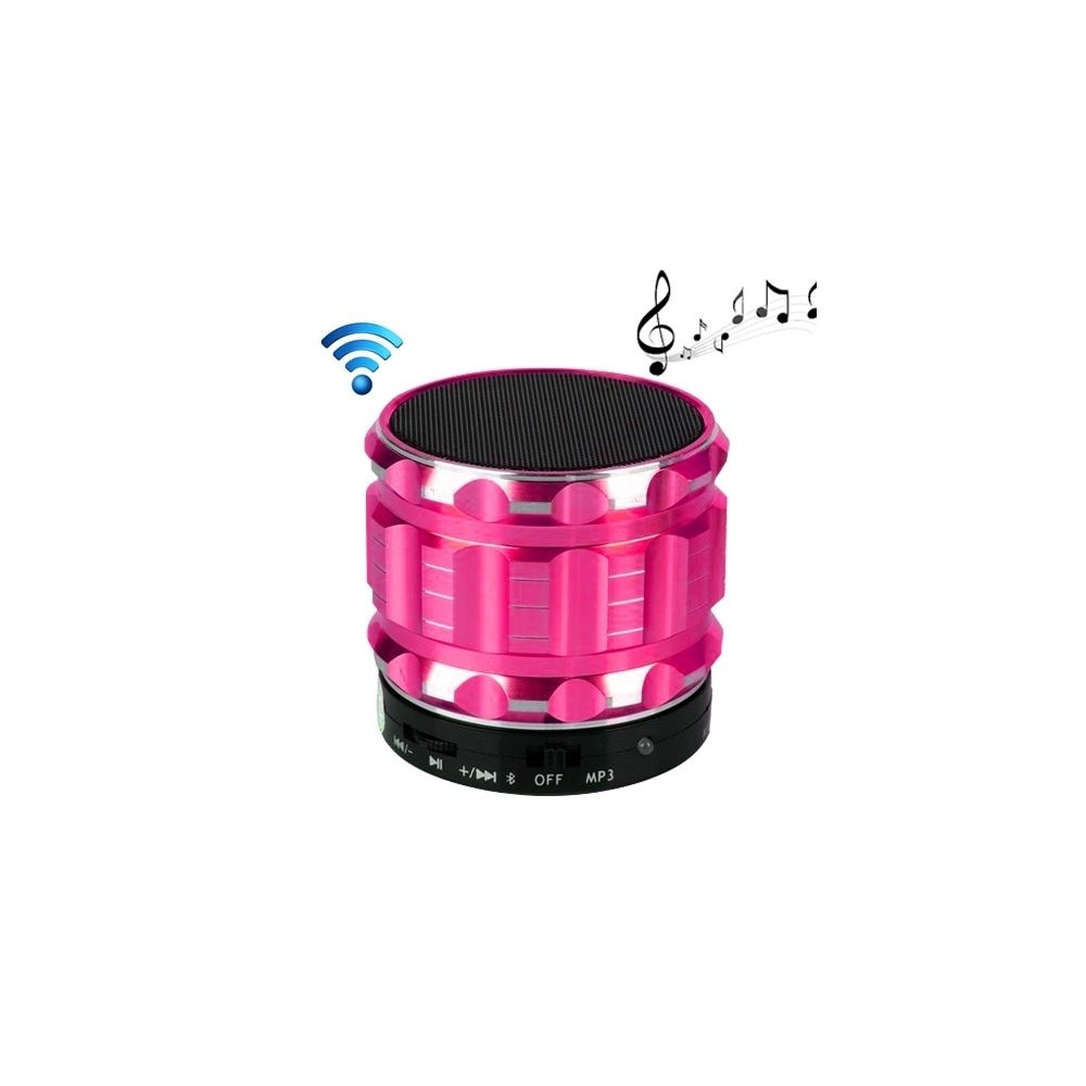 Wewoo - Enceinte Bluetooth d'intérieur Magenta Métal mobile stéréo haut-parleur portable avec fonction d'appel mains libres - Enceintes Hifi