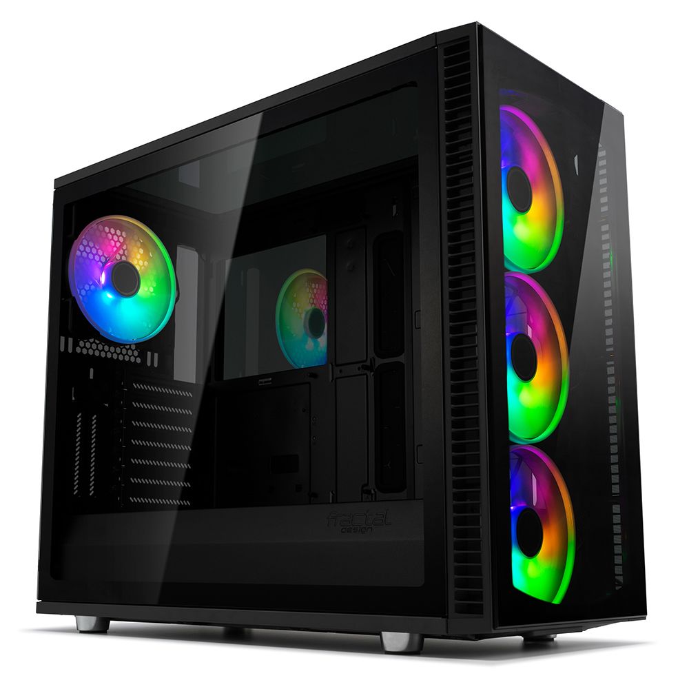 Fractal Design - Define S2 Vision - E-ATX - RGB - Noir - Avec fenêtre - Boitier PC