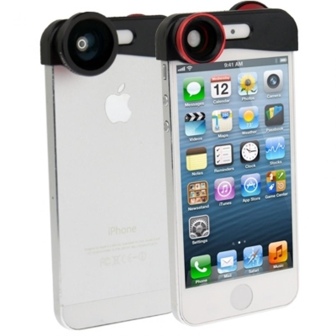 Wewoo - Pour iPhone 5 Lentille large et détachable + objectif grand angle fish eye de 180 degrés, - Objectif Photo