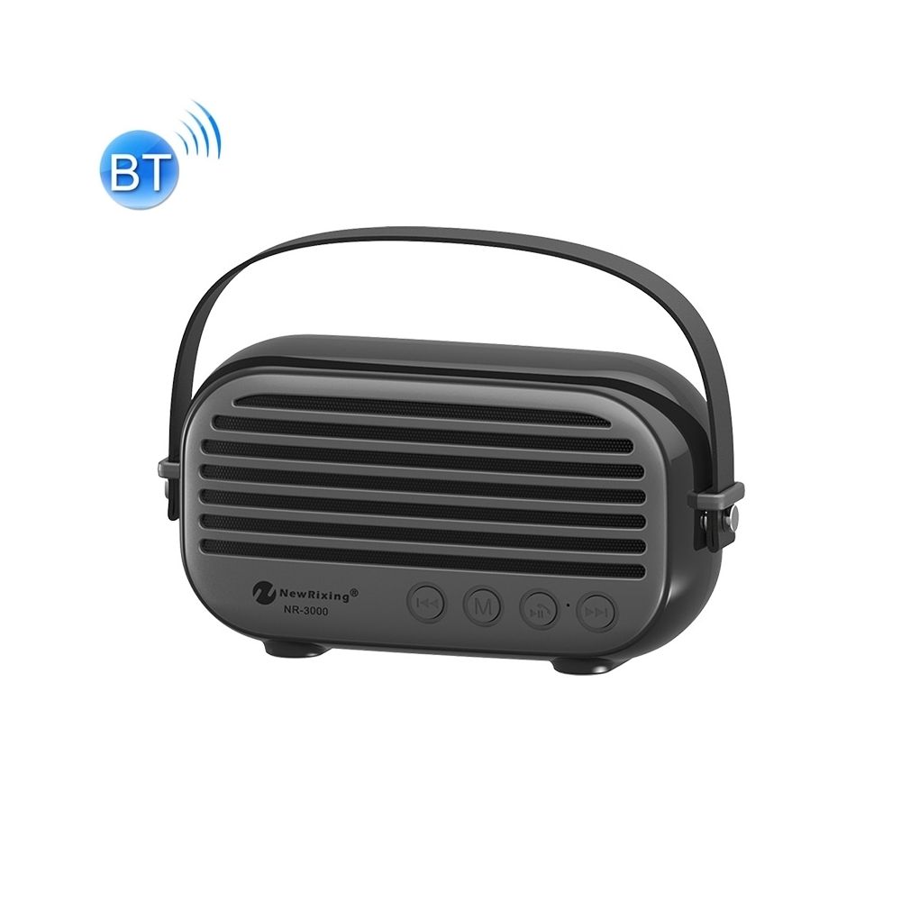 Wewoo - Enceinte Bluetooth Haut-parleur domestique élégant avec fonction d'appel mains libres, carte TF de soutien, USB & FM et AUX (Noir) - Enceintes Hifi