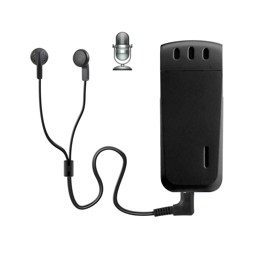Wewoo - Dictaphone noir Enregistreur vocal numérique Mini Professional 8 Go avec clip ceinture, format d'enregistrement WAV support - Enregistreur audio numérique