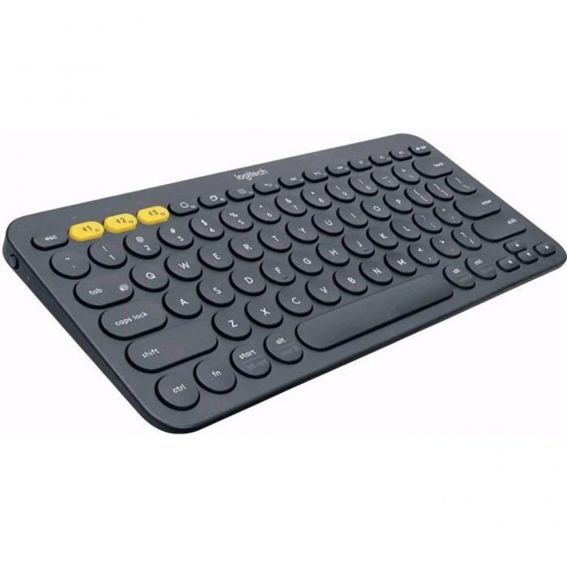 Logitech - LOGITECH - Clavier K380 - Multi-Device Bluetooth Keyboard - AZERTY - Noir - Clavier