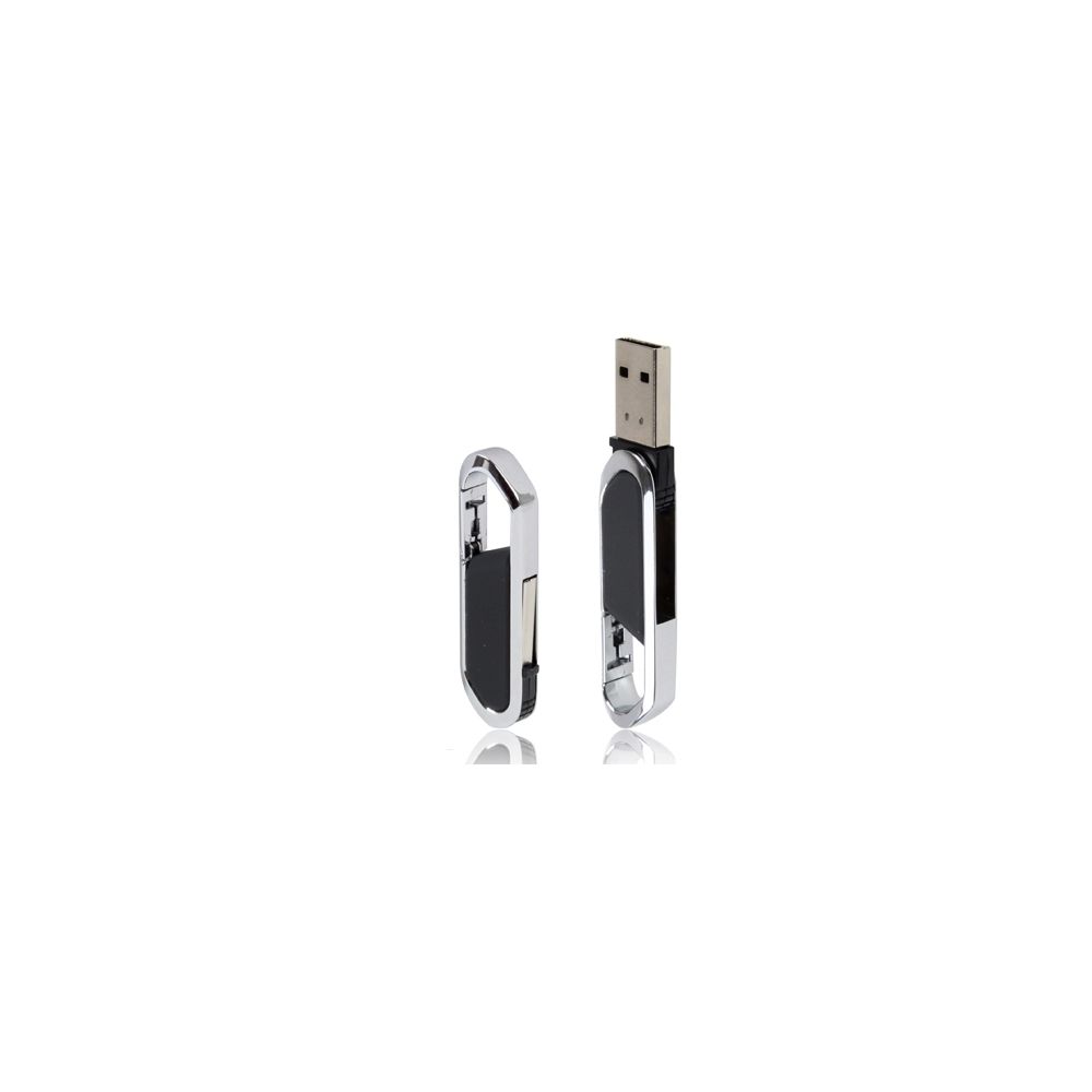 Wewoo - Clé USB noir Disque flash USB 2.0 de style Keychains métallique de 16 Go - Clés USB