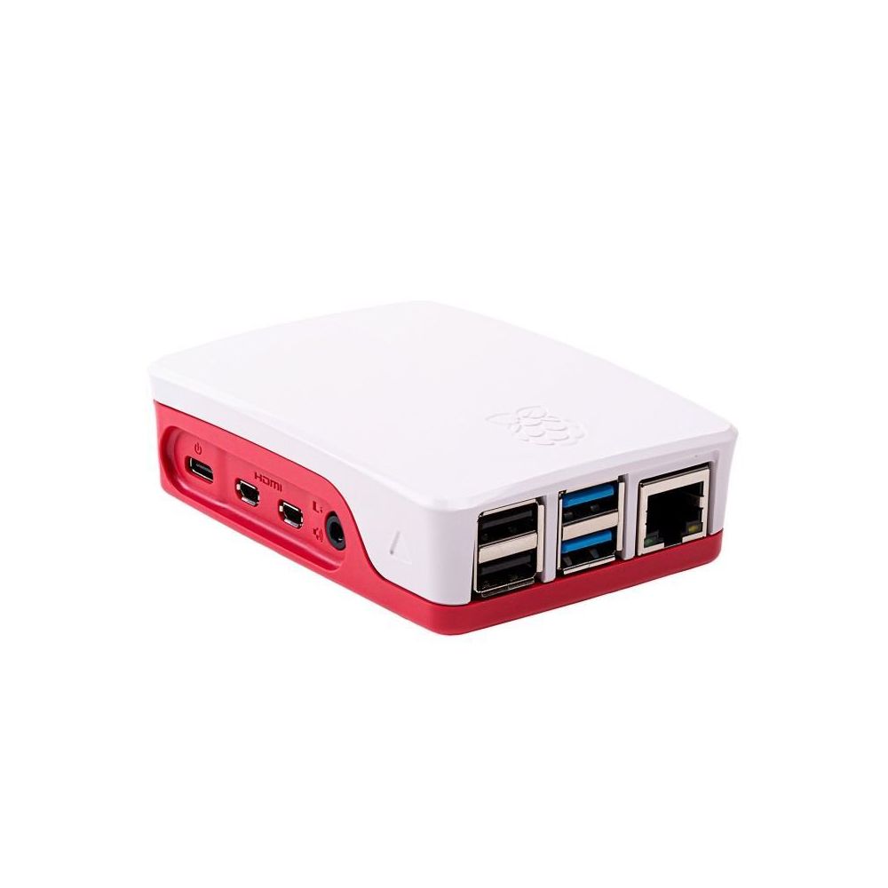 Raspberry Pi - Boîtier Officiel Rouge et Blanc pour Raspberry Pi 4 - Raspberry - Boitier PC