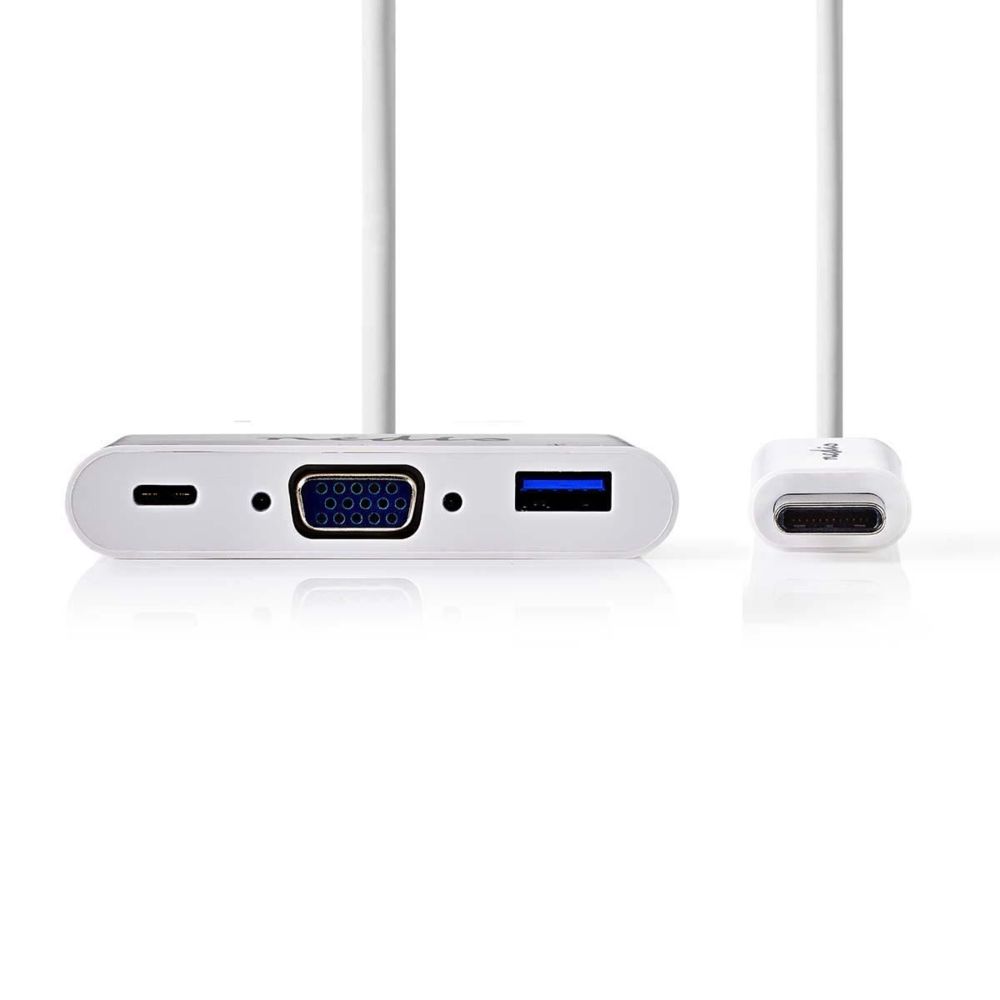 Nedis - Nedis Nedis Adaptateur vidéo externe USB-C 3.1 VGA, USB-C, USB 3.1 blanc - Carte Graphique NVIDIA