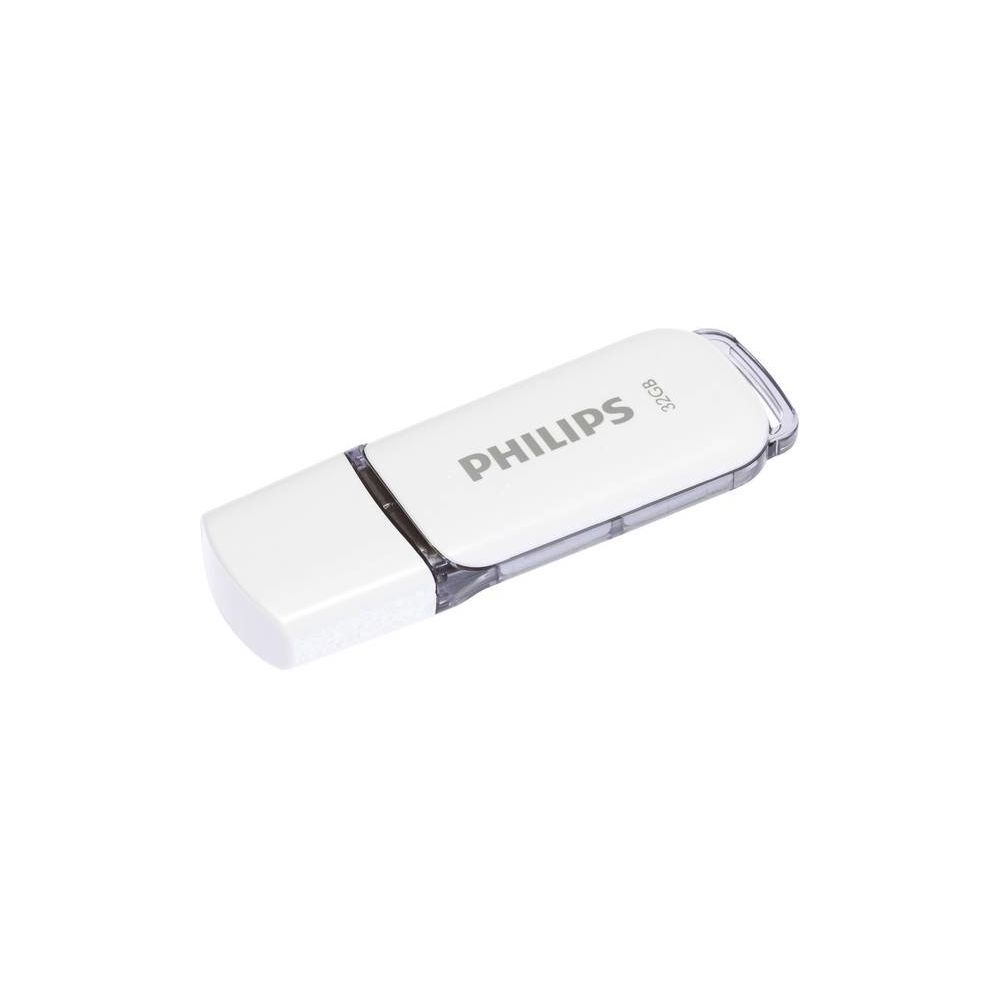 Philips - Clé USB 32 Go Snow - PHM32GBS2N2019 - Gris/Blanc - Clés USB