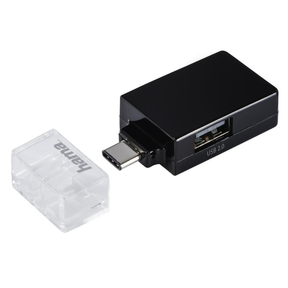 Hama - Hub USB-Type-C 1:3 "Pocket", 1 USB-A 3.1, 2 USB-A 2.0 - Hub