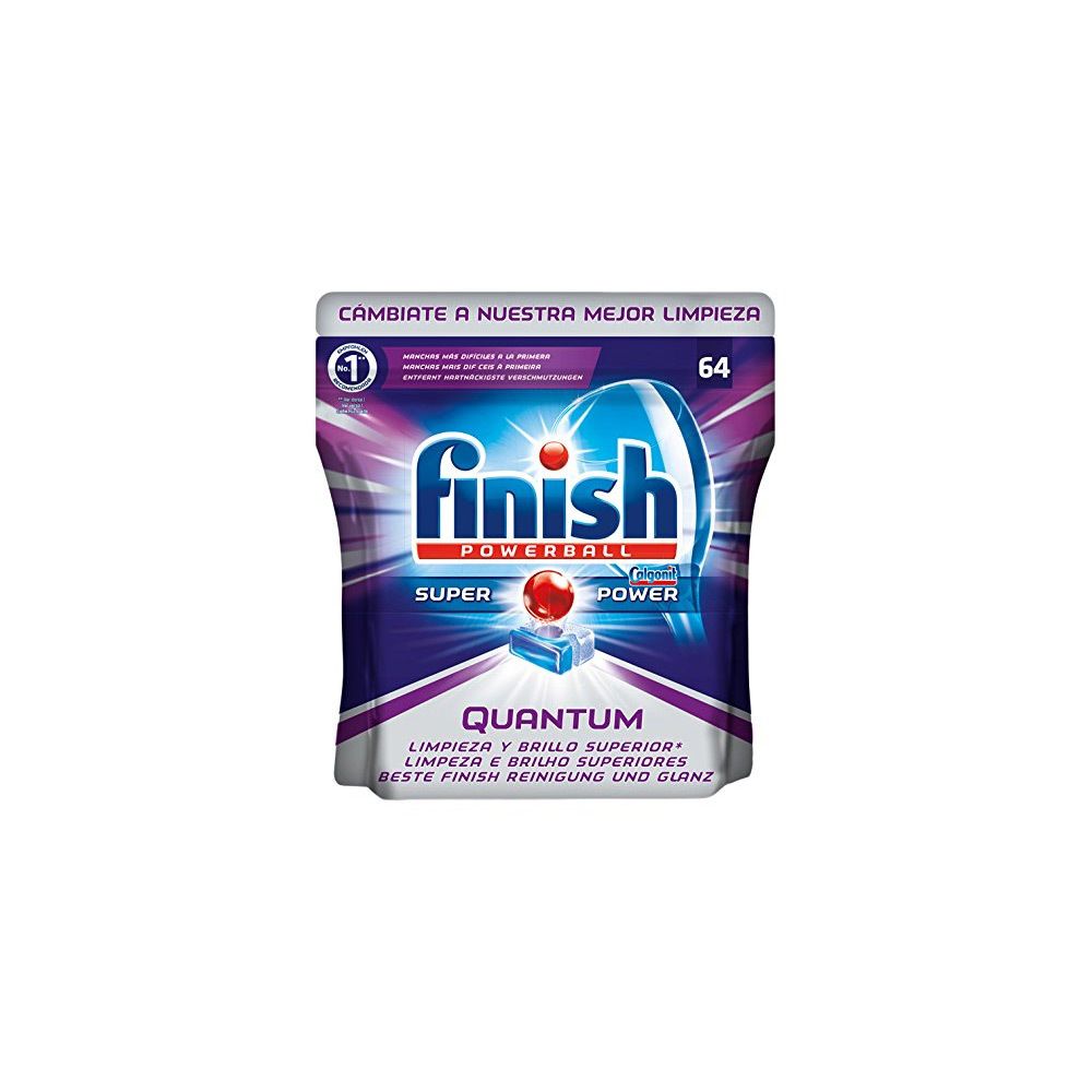 Finish - Pastilles pour Lave-Vaisselle Finish Quantum (64 Unit.) - Fer à repasser
