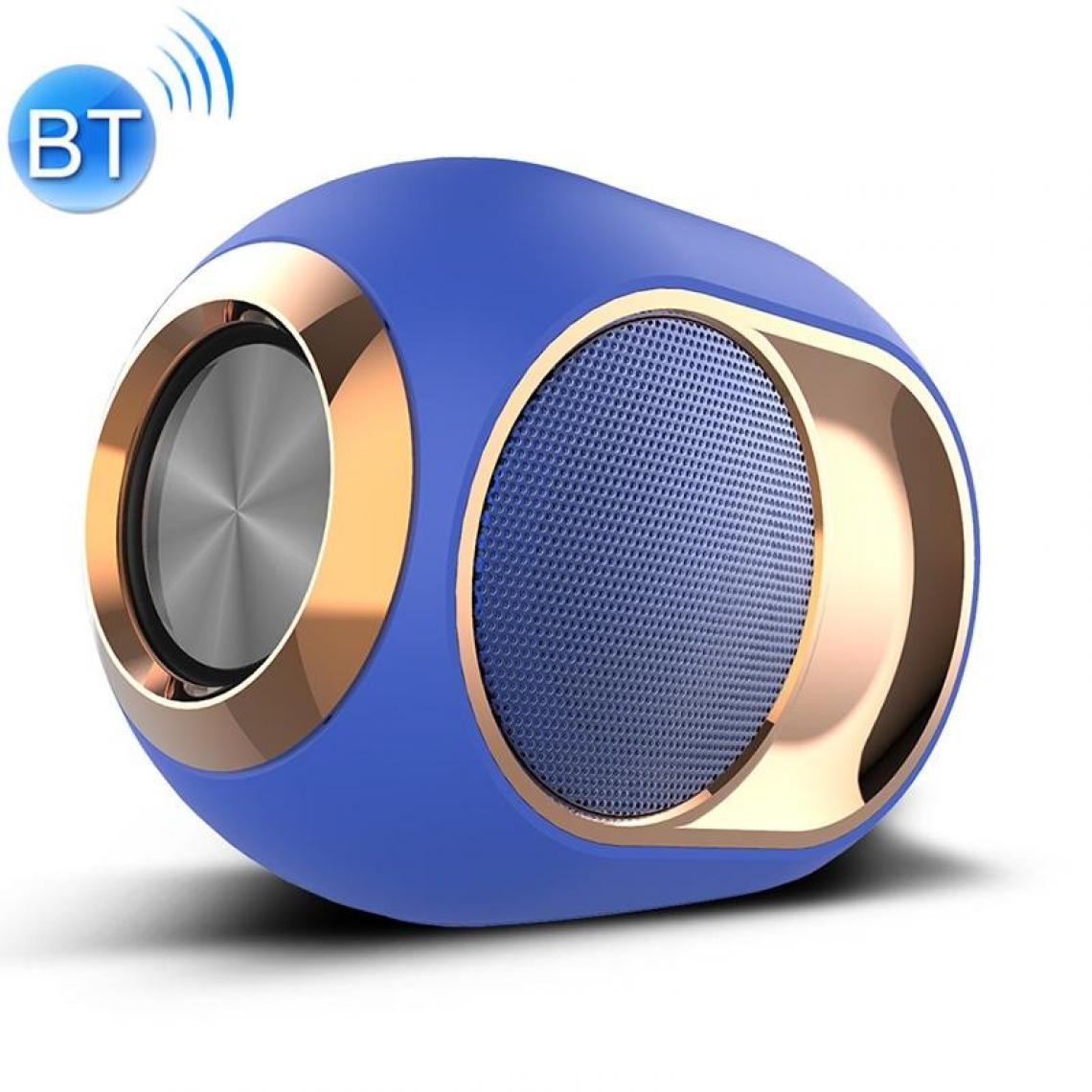 Wewoo - Enceinte Bluetooth étanche Haut-parleur sans fil d'extérieur basse X6 TWSprise en charge mains libres / carte USB / AUX / TF bleue - Enceintes Hifi
