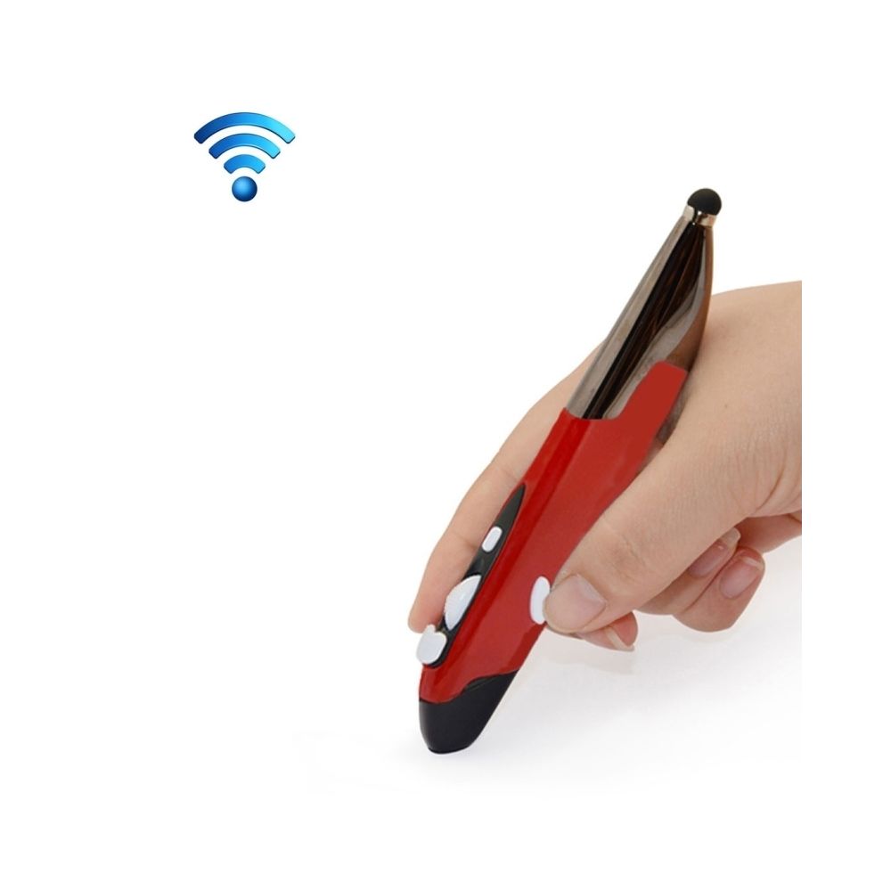 Wewoo - Souris sans fil rouge pour PC portable 2.4GHz Innovative Pen-style poche sans Smart Mouse - Souris