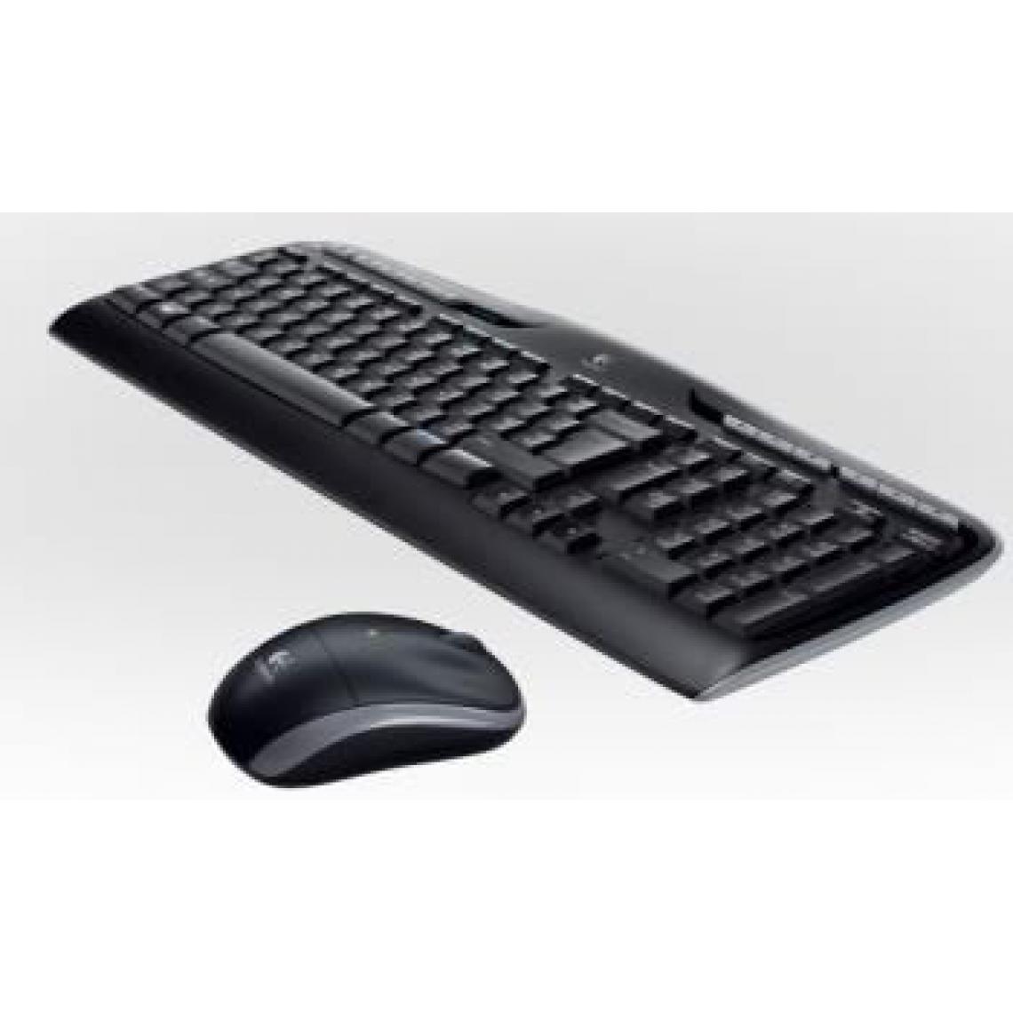 Logitech - Clavier + souris Logitech Wireless Desktop MK330 - clavier QWERTY - Clavier