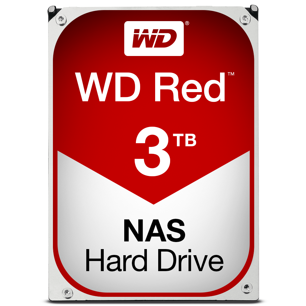 Western Digital - WD RED 3 To - 3.5'' SATA III 6 Go/s - Cache 64 Mo - Rouge - Disque Dur interne