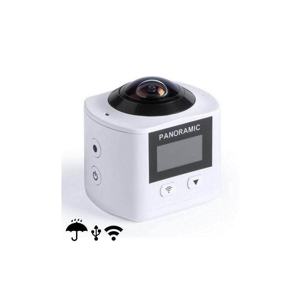 Totalcadeau - Caméra de surveillance 360 Full HD LCD WIFI - Camera de sécurité 2448p HD Couleur - Gris - Caméscopes numériques
