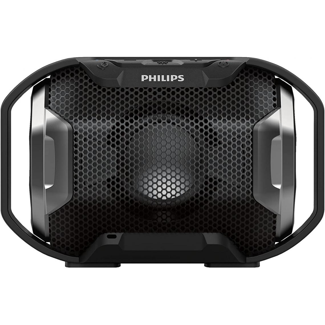 Philips - enceinte bluetooth portable avec lumière multicolore 4W noir - Enceintes Hifi