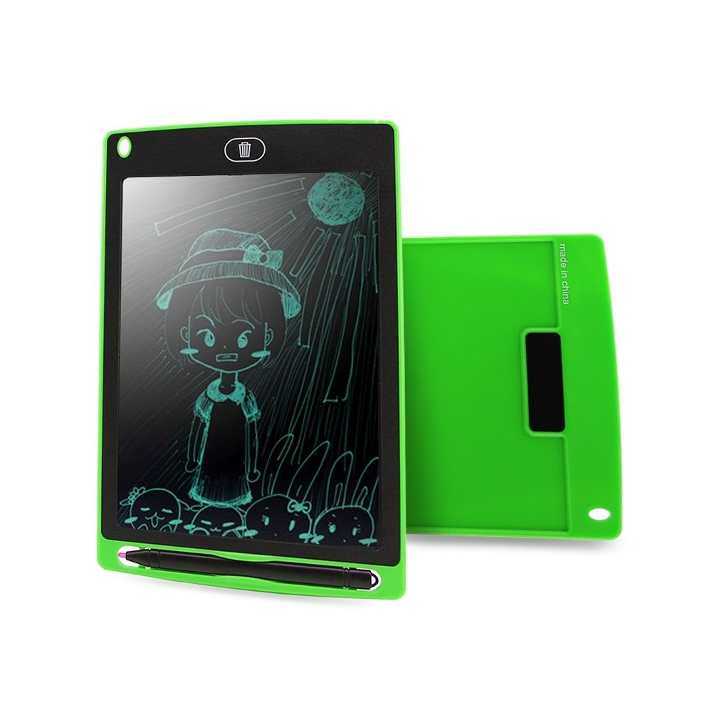 Wewoo - Tablette graphique vert Portable 8.5 pouces LCD Écriture Dessin Graffiti Électronique Pad Message Conseil Papier Brouillon avec Stylo, CE / FCC / RoHS Certifié - Tablette Graphique