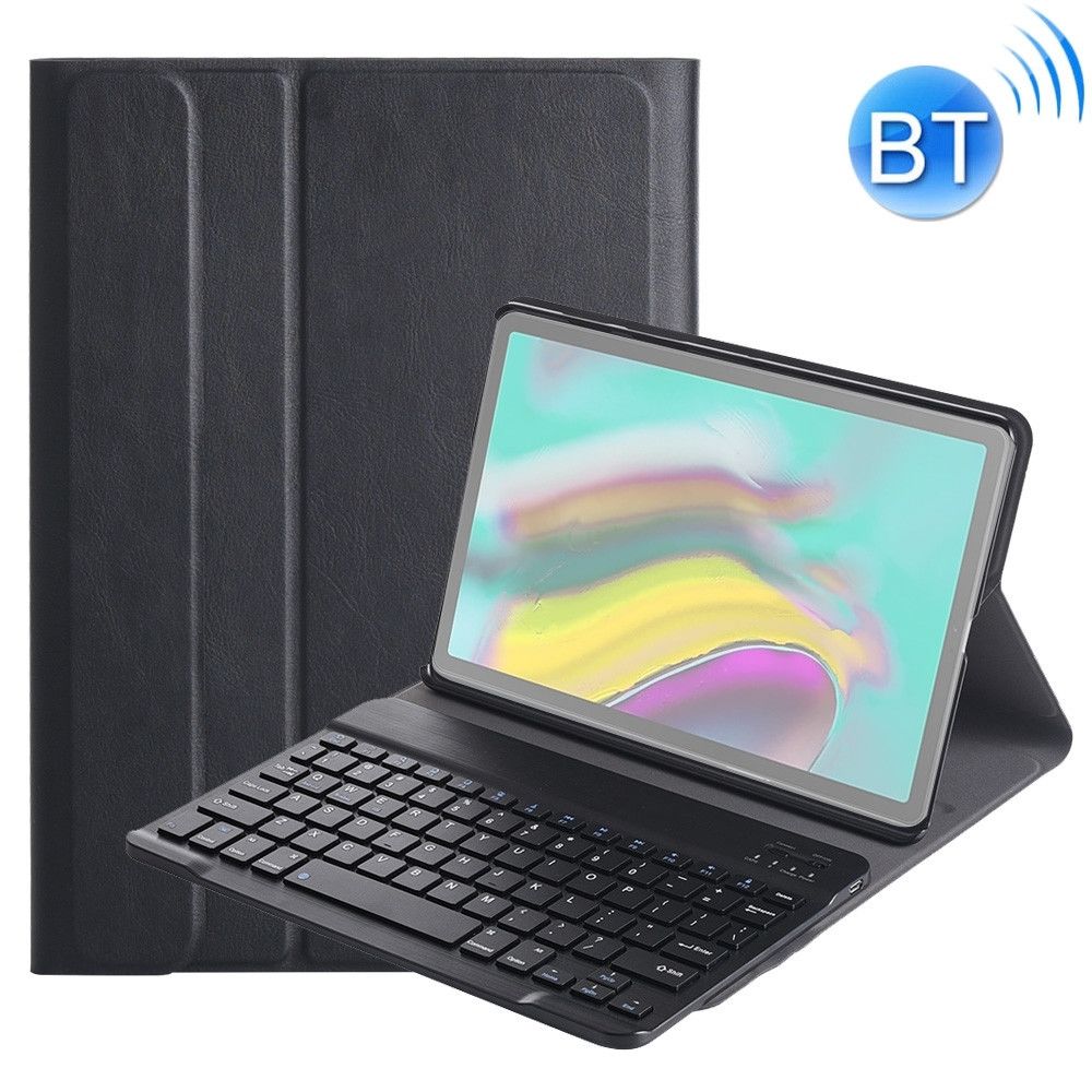 Wewoo - DY720 Pour Galaxy Tab S5e T720 / T725 Etui en cuir amovible avec clavier Bluetooth plastique support Noir - Clavier