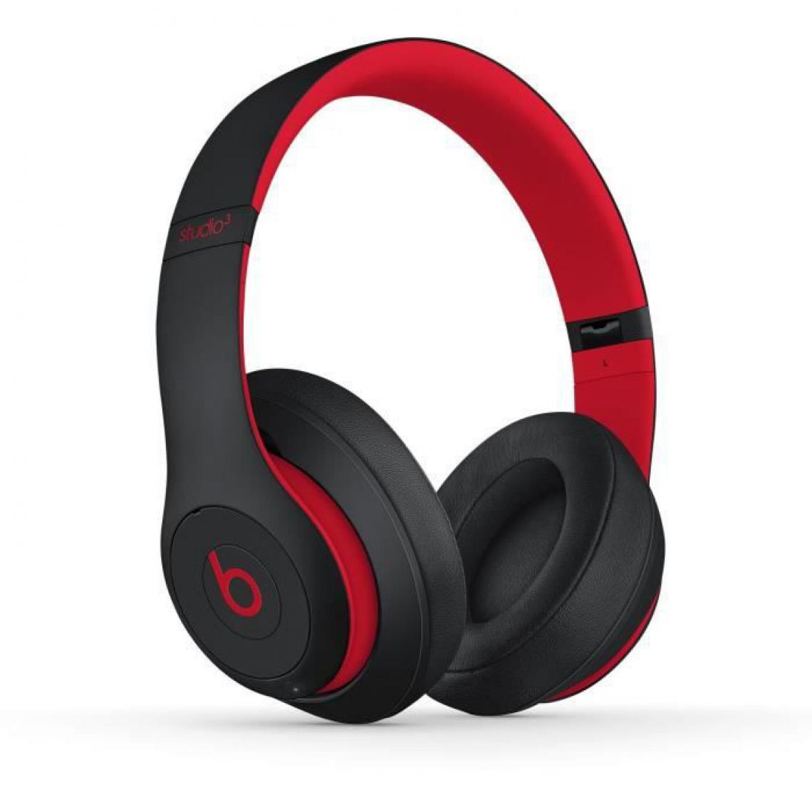 Beats by dr.dre - Beats Studio3 Wireless Over-Ear Headphones - The Beats Decade Collection - Defiant Black-Red - Casque