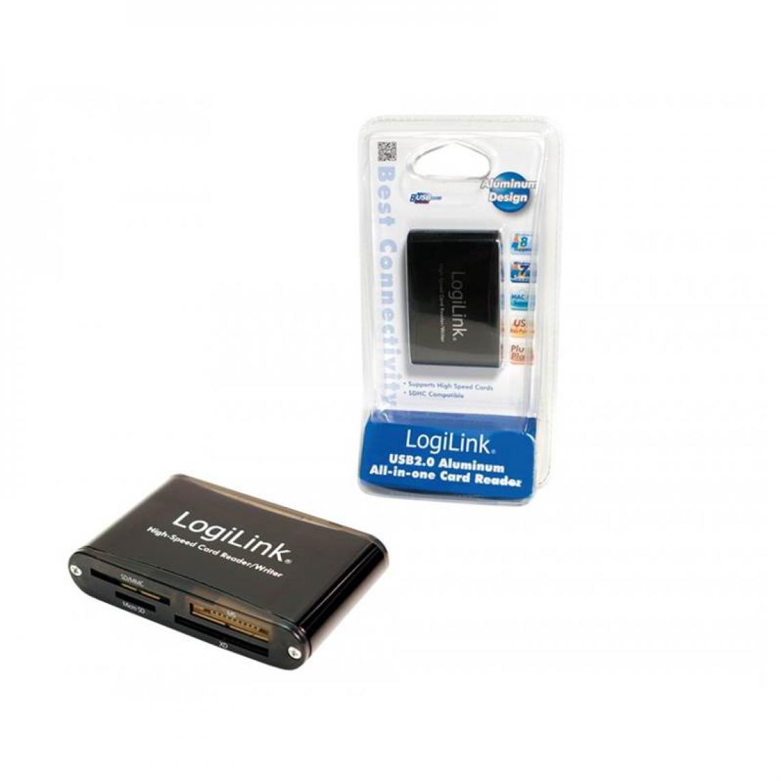 Logilink - LOGILINK Lecteur de carte mémoire 56 en 1 - USB 2.0 - Lecteur carte mémoire