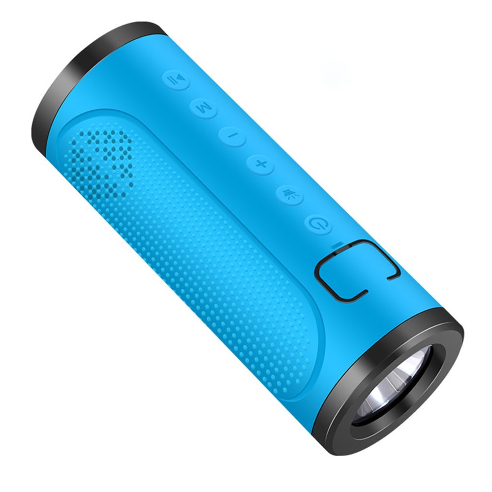 Generic - Portable sans fil Bluetooth Haut-parleurs parleur stéréo sonore des basses riches avec la lumièreBleu - Enceintes Hifi