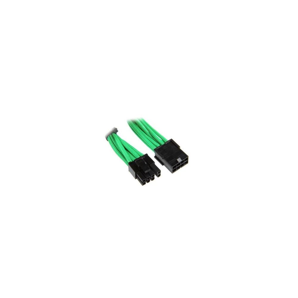Bitfenix - Câble rallonge Alchemy 6+2-Pin PCI-E - 45 cm - gaines Vert/Noir - Câble tuning PC