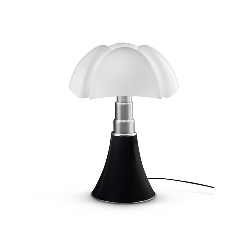 Martinelli Luce - PIPISTRELLO-Lampe ampoules LED pied télescopique H66-86cm Noir Mat Martinelli Luce - designé par Gae Aulenti - Lampes à poser