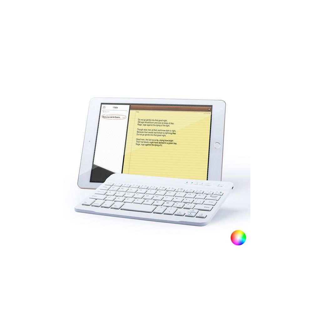 Totalcadeau - Clavier QWERTY sans fil Bluetooth - Clavier ordinateur portable Choisissez votre option - QWERTY, Couleur - Rouge - Clavier